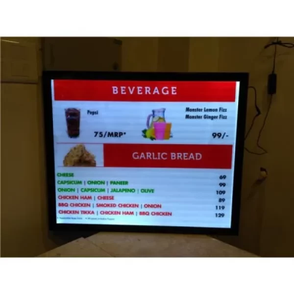 led menu display board price near me